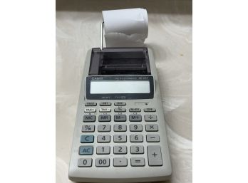 Vintage Casio (HR-8TE) Tax & Exchange Printing Calculator W/ Some Paper