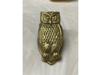 Brass Owl Clip For Mail/Papers