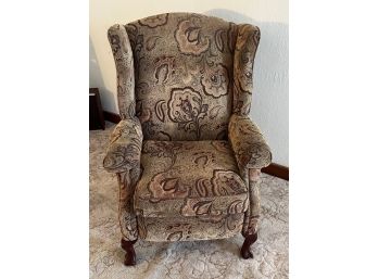 Comfortable Paisley Wing Back Chair