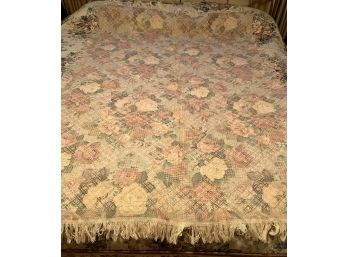 Woven Floral Blanket