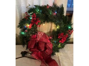 Lighted Wreath & Extra Goodies