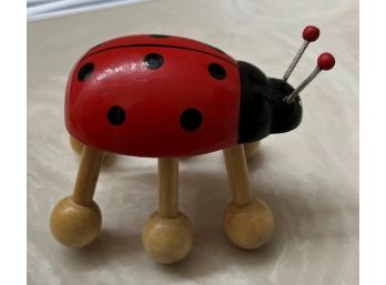 Wooden Lady Bug Massager