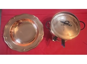 2 Copper Cookware Pieces