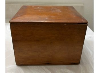 Wood Box With Lid