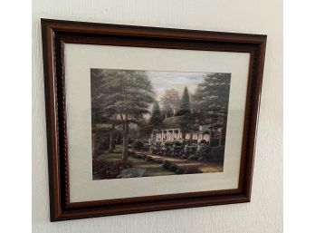 Set Of 2 Pictures With Wooden Frames