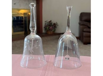 Set Of 2 Glass Bells