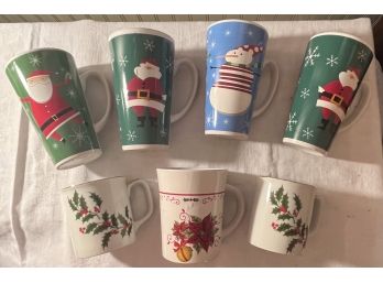 7 Ceramic Christmas Mugs
