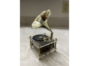 Mini Phonograph Music Box