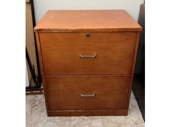 Wooden Filing Cabinet - 2 Drawer