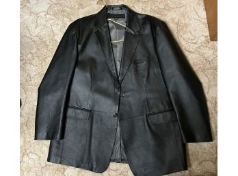 Mens Leather Jacket - XL