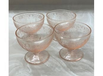 VINTAGE GLASS  SET -  4 Pieces - 1933-1940