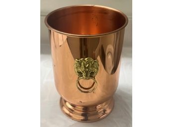 COPPER Lions Head Wine Cooler/Bucket
