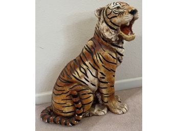 Ceramic Tiger Sculpture