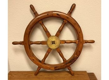 21' Nautical Wooden Ship Wheel