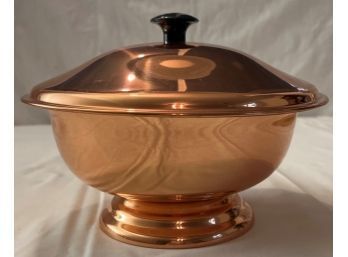 COPPER Serving Bowl With Lid