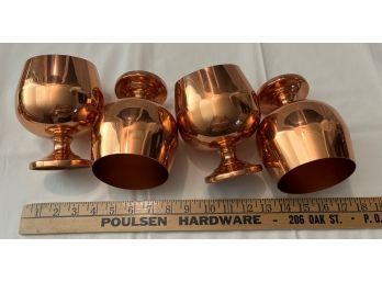 Lot Of 4 - COPPER Statement Goblets