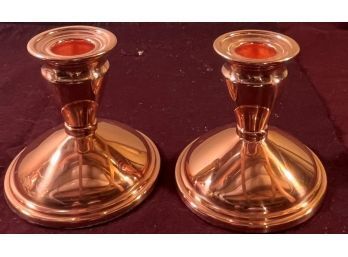 Set Of 2 COPPER Candlestick Holders - New In Box