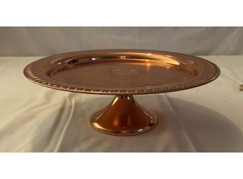 Beautiful Raised Etched COPPER Platter