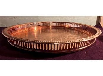Large COPPER Tray With Side Wall