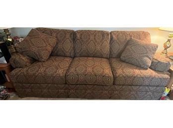 Couch With Two Throw Pillows (comfortable And In Great Shape)