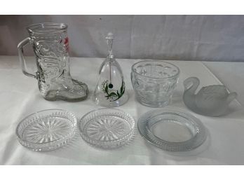 Lot Of 7 Misc Glass Items