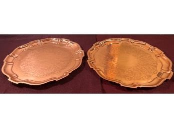 Set Of 2 - Copper Plates - New In Box