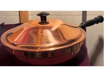 COPPER Cooking Pot With Handle - Comes With Felt Bag For Storage