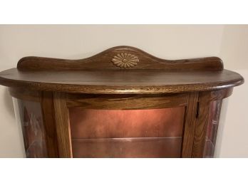 Lighted Wooden Cabinet