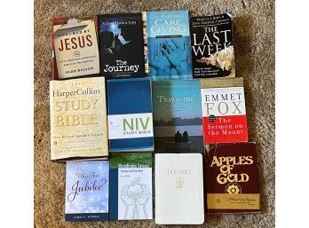 Lot Of 12 Religious Books  Plus Bonus 3 Additional