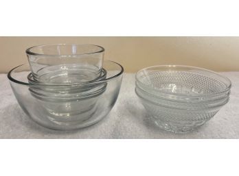 Glass & Crystal Bowls - 7 Total