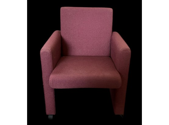 Comfortable Purple Chair With Wheels