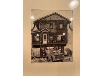 Vintage Signed & Numbered Larry Welo Etchings - 2 Pieces