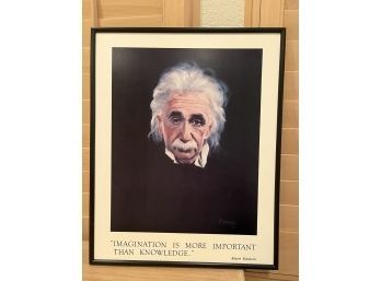 Professionally Framed Art - Einstein Portrait