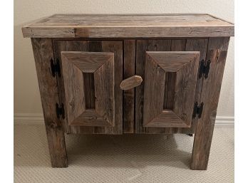 Rustic Wooden Storage Table