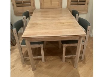 Vintage Danish Modern Expandable Dining Table & 6 Chairs By BRDR Furbo