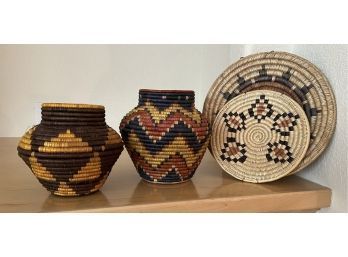Hand Woven, Southwestern Baskets & Plates
