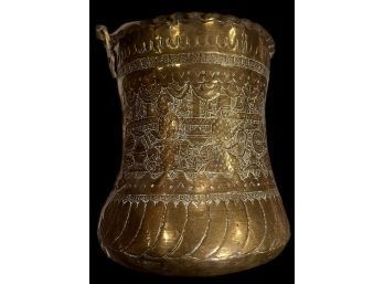 Etched Copper Bucket - 18th Century Persian Safavid (Unauthenticated)