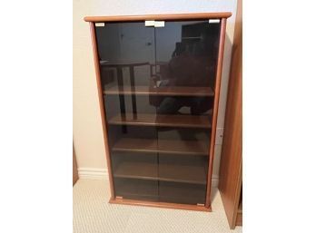 Wooden Display Cabinet With Glass Doors