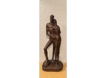 Vintage 1965 Sculpture Of Two Figures By Schillaci Austin Productions