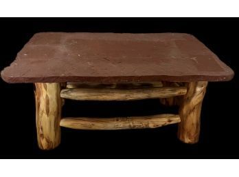 Gorgeous Sandstone Lodgepole Pine Coffee Table
