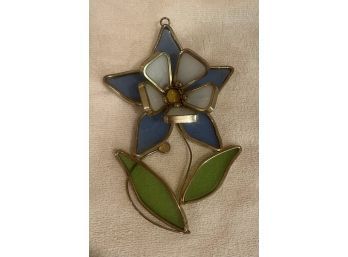 Stained Glass Flower - Signed