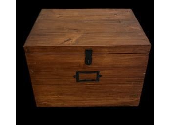 Wooden File Box