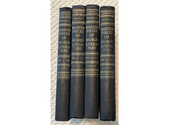 VINTAGE Set Of 4 Masters Of World Literature Books By Frank N. Magill (1952)