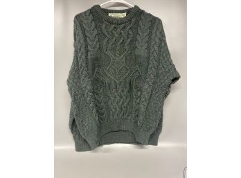 Aran Crafts Green Wool Sweater