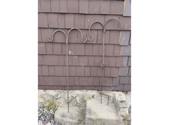 (2) Metal Garden Stake Hangers