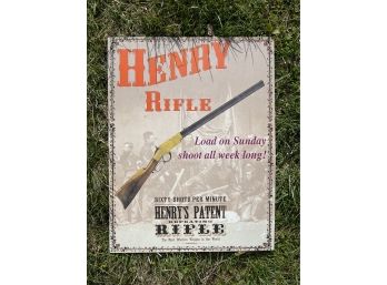 Henry Rifle Metal Wall Decoration