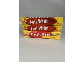 Grouping Of Foil And Plastic Wrap
