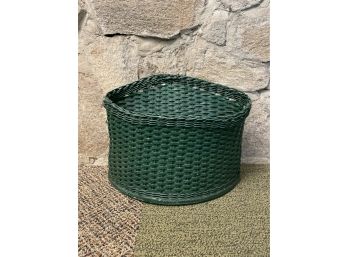 Green Wicker Basket