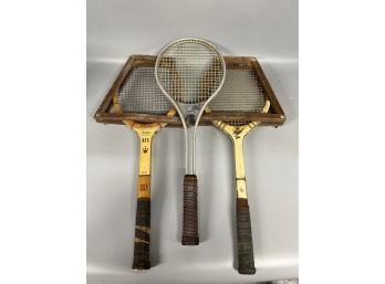 (3) Tennis Rackets Including Wilson