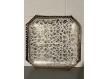 Large Mid-Century Georges Briard Glass Serving Tray